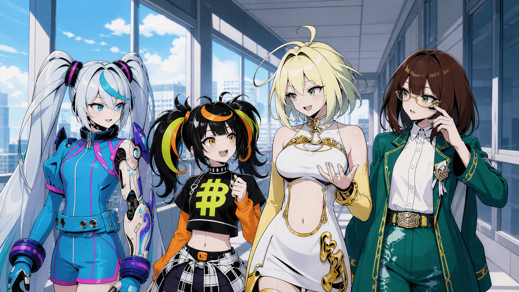 SOBA OTOMEの4人のAIオトメキャラクター
